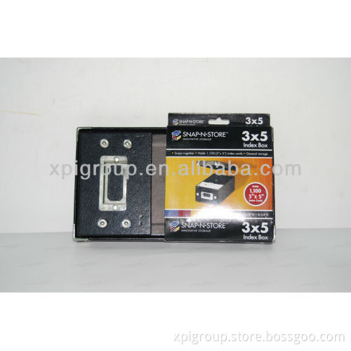 Black Packaging Box with foil hot stamping logo
